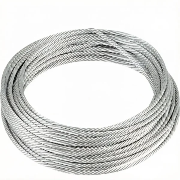 1×19 Galvanized Steel Wire Rope 4.0mm 5/32″, high strength stay strand for architectural steel structure and curtain wall bracing