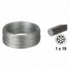 Galvanized anti‑rust 1.5mm 1×19 steel strand, stable support for light‑weight HVAC fittings ceiling mounting 1×19 Galvanized Steel Wire Rope 1.5mm 5/64″, corrosion‑resistant rigid strand for light‑duty HVAC ceiling static bracing