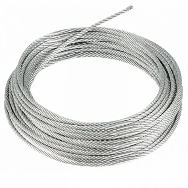 1×19 5.0mm (13/64″) galvanized steel wire rope for marine rigging standing rigging application