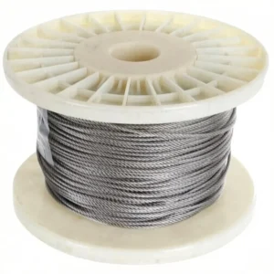 SUS304 1×19 Stainless Steel Wire Rope 3.0mm (1/8″), corrosion‑proof aircraft cable for acoustic ceiling & HVAC seismic suspension