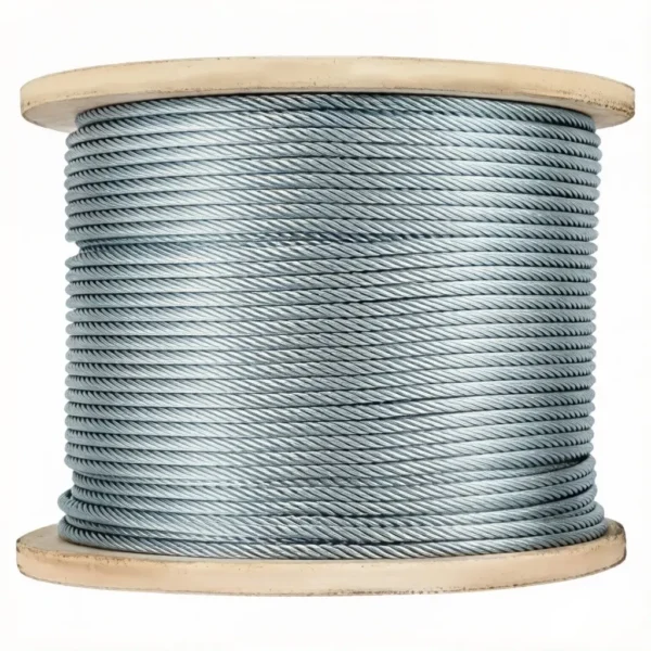 3.0mm (3/32″) Galvanized Steel Wire Rope 7×7 7×19 1×19, multi‑construction aircraft cable for general industrial medium‑duty rigging