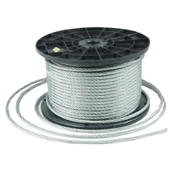 1.5mm 1/16" 7x19 G316 stainless steel wire rope, nickel chrome white black finish for acoustic ceiling suspension systems