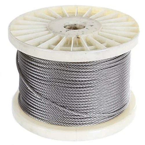 2.5mm (3/32 inch) 7x19 G316 stainless steel wire rope, multi‑purpose flexible marine grade aircraft suspension cable