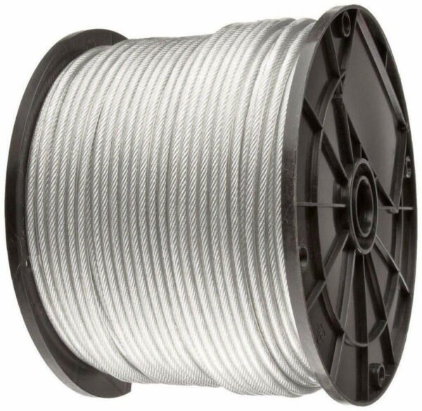 3/32" 7x19 G316 weatherproof stainless steel wire rope aircraft cable for outdoor pendant light and linear light ceiling suspension