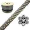 3.0mm 1/8" 7x19 stainless steel wire rope aircraft cable for pendant light linear light LED panel ceiling suspension