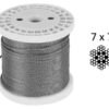 3/32 inch 2.5mm 7x7 316 stainless steel wire rope marine salt water corrosion resistant rigging cable