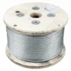 Galvanized 6mm 7×7 steel wire rope, weather‑proof for outdoor fence tensioning, safety barrier and guard rail installation 6.0mm 3/16 inch 7×7 galvanized steel wire rope, anti‑rust steel cable for fence safety barrier fastening rigging