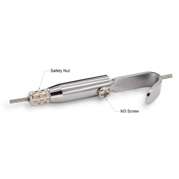 Hook Cable Gripper 0.8-1.2mm ceiling light hanging wire rope gripper