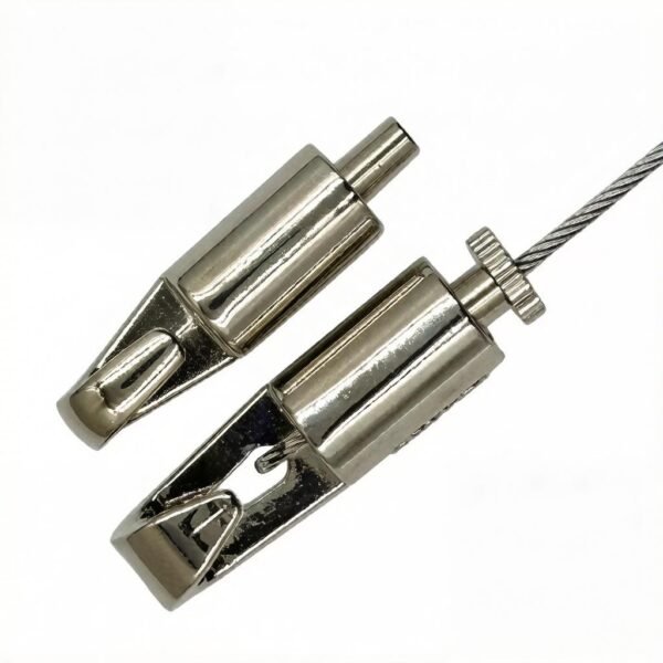 Hook Cable Gripper 1.2-1.5mm, stainless steel hardware for LED light wire rope hanging