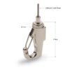 Hook Cable Gripper 1.2mm to1.5mm, cable suspension gripper for led panel light, wire rope adjustable lock Hook Cable Gripper 1.2mm-1.5mm cable suspension gripper, steel wire rope hook gripper