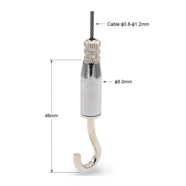 Hook Cable Gripper With Safety Cap 0.8-1.5mm for acoustic panel hanging