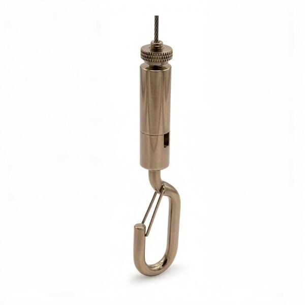 Hook Cable Gripper With Safety Cap 1.5-2.0mm ceiling mount wire rope gripper