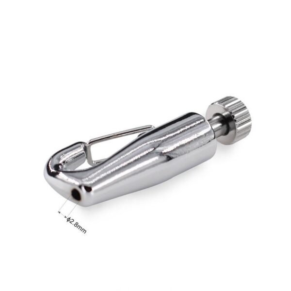 Hook Cable Gripper with Safety Locking Nut, 1.2-1.5mm wire rope hanging clamp