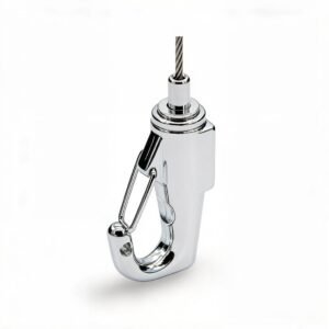 Hook Cable Grippers 1.2-1.5mm, adjustable wire rope hook gripper for lighting suspension