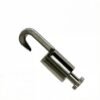 Hook Type Cable Gripper 1.8-2.8mm with Anti-loose Safety Nut, wire rope hook gripper for ceiling suspension