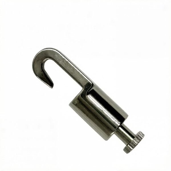 Hook Type Cable Gripper 1.8-2.8mm with Anti-loose Safety Nut, wire rope hook gripper for ceiling suspension