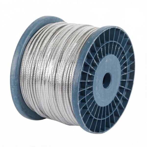 1.2mm (3/64″) Galvanized Steel Wire Rope 7×7 7×19 1×19, anti‑rust rigging cable for billboard signage banner hanging