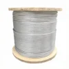 Flexible 1.5mm 7×19 galvanized steel cable, galvanized anti‑rust for HVAC duct overhead mounting and seismic bracing projects 1.5mm (5/64″) 7×19 Galvanized Cable Wire Rope, flexible steel cable for HVAC duct ceiling seismic suspension rigging system