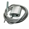 25x26x13mm Gripper Looper with all-thread rod, fits 2.0-2.5mm aircraft cable for commercial ceiling light suspension