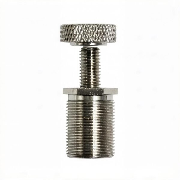 Bottom exit wire rope gripper M16 male with safety nut, 2.5-3.0mm steel cable gripper fitting for hanging system