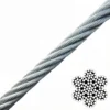 7×19 4.0mm 5/32″ Galvanized Steel Wire Rope, high‑flex heavy‑duty aircraft cable for general industrial rigging