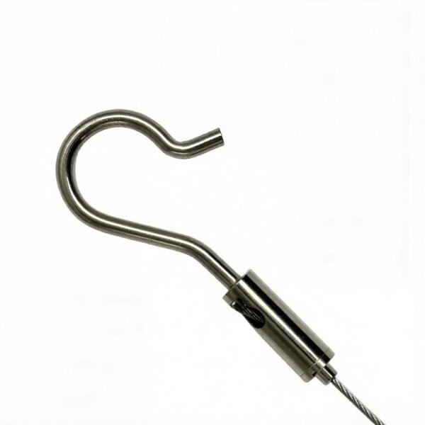 Light Duty Hook Cable Clips With Easy 1.2-1.5mm Wire Rope Fitting For Small Signage