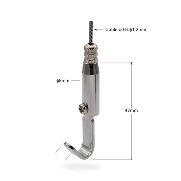 Light Suspension Cable Gripper with Hook 0.8-1.2mm with safety cap
