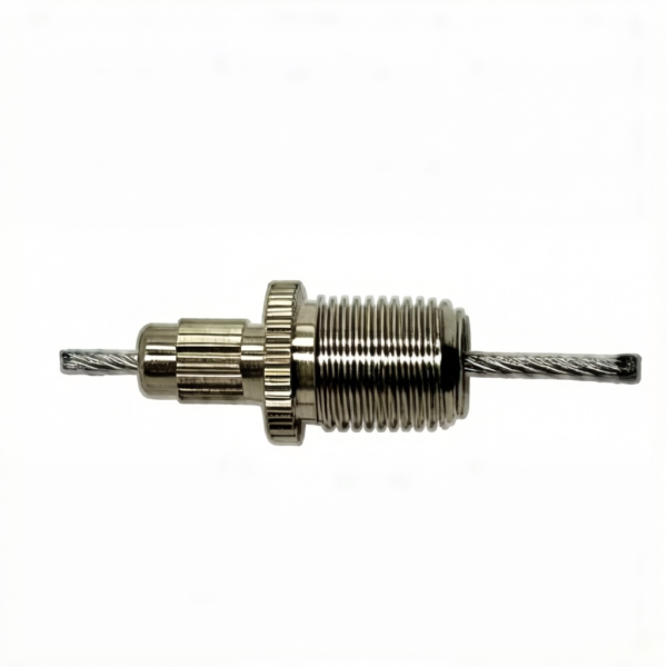 M10 Cable Gripper Brass Nickel Plated, Adjustable Lock for 1.2-1.5mm Steel Wire
