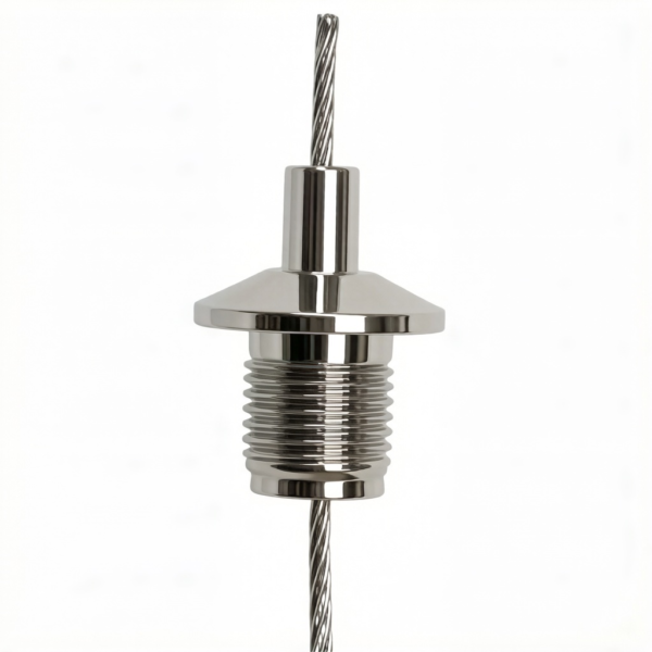 M10 Wire Cable Grippers Brass Safety Design 1.2-1.5mm Wire Rope Adjustable Lock