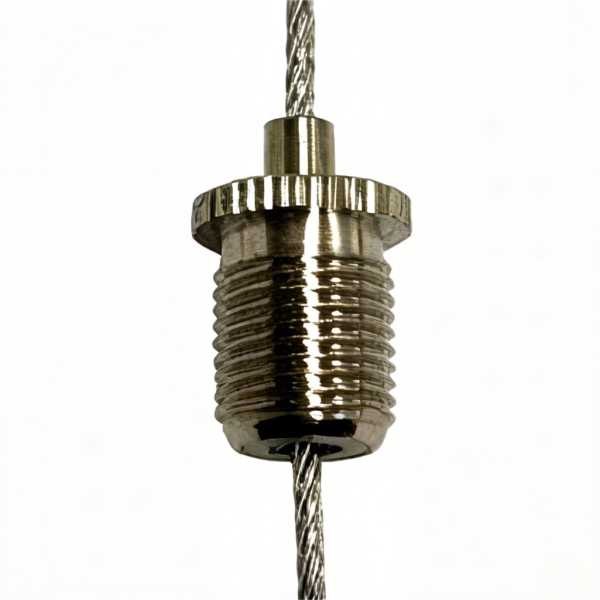 Gallery Display M10 Adjustable Brass Cable Gripper, 1.2-1.5mm Wire Holding