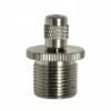 M16 male bottom exit wire rope gripper with safety nut, part of lighting suspension kits, fit for 2.5mm to 3.0mm steel cable M16 wire rope gripper bottom exit male with safety nut, 2.5-3.0mm steel cable gripper for lighting suspension kits
