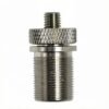 Male cable gripper M16 bottom exit with safety nut, for 2.5-3.0mm wire rope, stainless steel suspension cable gripper