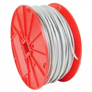 4.0mm 1×19 PVC Coated Stainless Steel Wire Rope for industrial pipe and heavy HVAC seismic suspension