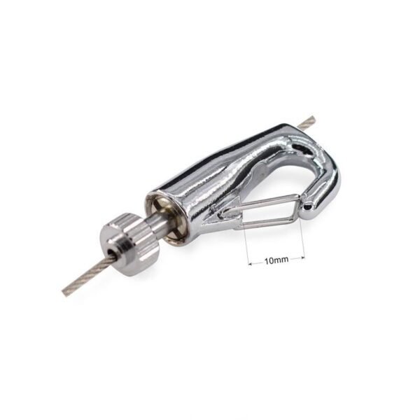 Overhead Hanging Hook Cable Gripper with Safety Nut 1.2-1.5mm for light fixture suspension