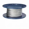 Low stretch 1x19 PVC coated cable for light HVAC duct ceiling hanging 1.5mm 1×19 PVC Coated Stainless Steel Wire Rope for light HVAC duct suspension