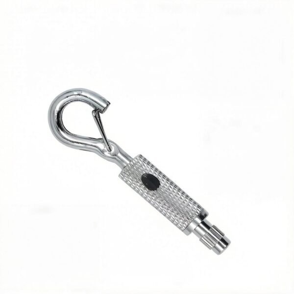 Self Locking Hook Brass Aircraft Cable Gripper with Safety Cap, 1.2-1.5mm wire rope clamp for cable suspension system