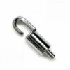Sign hanging hook cable grippers fit 1.2mm to 1.5mm wire rope, hook cable gripper for sign, banner and display hanging Sign Hanging Hook Cable Grippers 1.2-1.5mm, wire rope hook clamp for banner and sign suspension