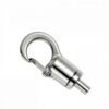 Silver snap hook cable gripper accepts 1.2-1.5mm wire rope, easy length adjustment for cable suspension projects. Silver Snap Hook Cable Gripper 1.2-1.5mm Wire Rope, cable gripper for cable suspension system, sign hanging hardware