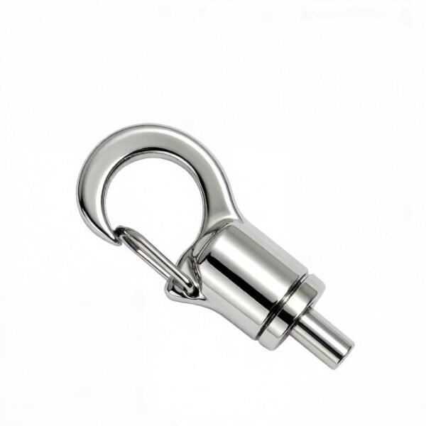 Silver Snap Hook Cable Gripper 1.2-1.5mm Wire Rope, cable gripper for cable suspension system, sign hanging hardware