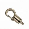 Snap hook cable gland with Nickel surface fits 1.2-1.5mm steel cable, gripper designed for cable suspension system. Snap Hook Cable Gland Nickel 1.2-1.5mm, wire rope suspension gripper for cable suspension system