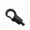 Cable suspension snap hook gripper Black for 1.2 to 1.5mm wire rope, wire rope clip hardware for hanging system. cable-suspension-snap-hook-gripper-Black-1.2-1.5mm ALT:Cable Suspension Snap Hook Gripper Silver 1.2-1.5mm, wire rope clip for lighting and sign hanging system