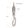Spring hook cable gripper compatible with 1.5mm,1.8mm,2.0mm wire rope, suspension adapter assembly Spring hook cable gripper 1.5-2.0mm wire rope suspension hardware adapter kit