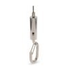 Cable gripper spring hook kit fits 1.5mm to 2.0mm wire rope, flexible suspension adapter for light installation Spring Hook Cable Gripper Kit 1.5-2.0mm for light fixture hanging system