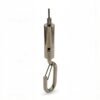 Spring hook suspension adapter kit with cable gripper for 1.5-2.0mm wire rope, overhead hanging fitting Spring Hook Cable Gripper Suspension Kit 1.5-2.0mm, stainless steel wire rope adapter gripper