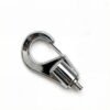 Bottom Outlet Self-Locking Hook Cable Gripper 0.5-0.8mm, Spring Hook Wire Rope Gripper for Lighting Suspension