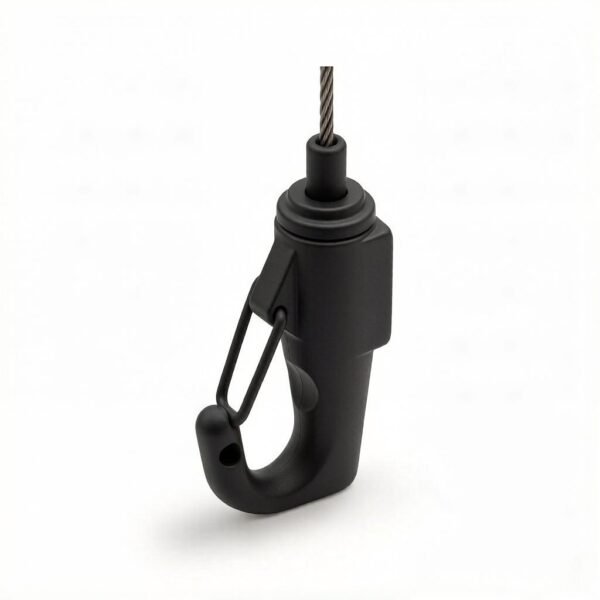stainless steel 7x7 cable gripper hook 1.2mm-1.5mm wire rope hook for light hanging kit signage suspension