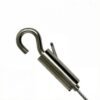 Stainless steel hook cable grippers 0.5-0.8mm for lighting suspension system, wire rope gripper hook, adjustable cable fitting Stainless Steel Hook Cable Grippers 0.5-0.8mm lighting suspension hardware, wire rope hook cable gripper
