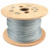 Minimal‑elongation 2.5mm 1×19 galvanized strand, keeps original length without sagging under long‑time static tension 1×19 Galvanized Steel Wire Rope 2.5mm 3/32″, low‑stretch anti‑sag rigid strand for long‑term static tension