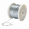 1×19 1.0mm 3/64″ Galvanized Steel Wire Rope, low‑stretch rigid single‑strand cable for light‑duty industrial tension rigging