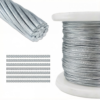 Weather‑resistant high‑strength 4.0mm 1×19 galvanized strand, stable tension support for outdoor railing assembly and heavy‑duty equipment tethering 1×19 Galvanized Steel Wire Rope 4.0mm 5/32″, high‑strength weather‑proof strand for outdoor cable railing tensioning and heavy equipment static securing